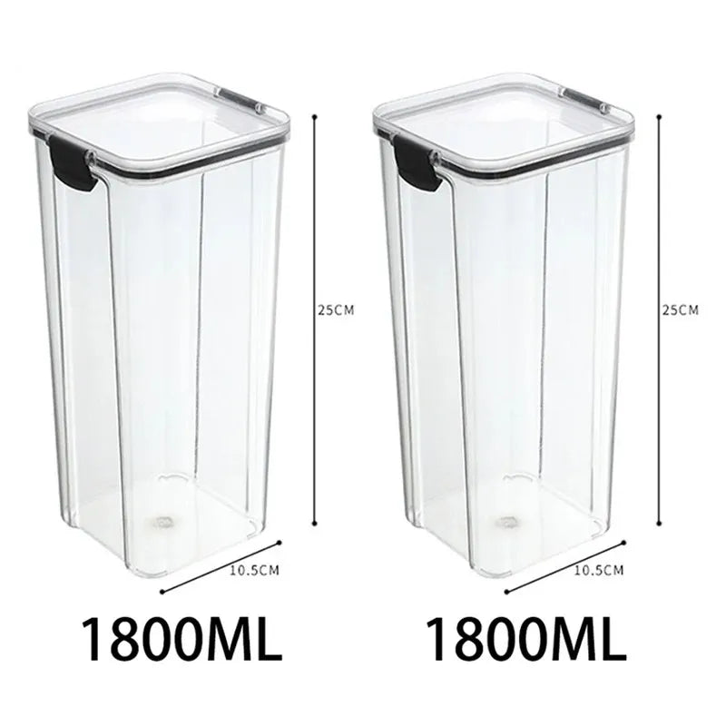 Conjunto 5 potes organizadores para armazenamento de alimentos