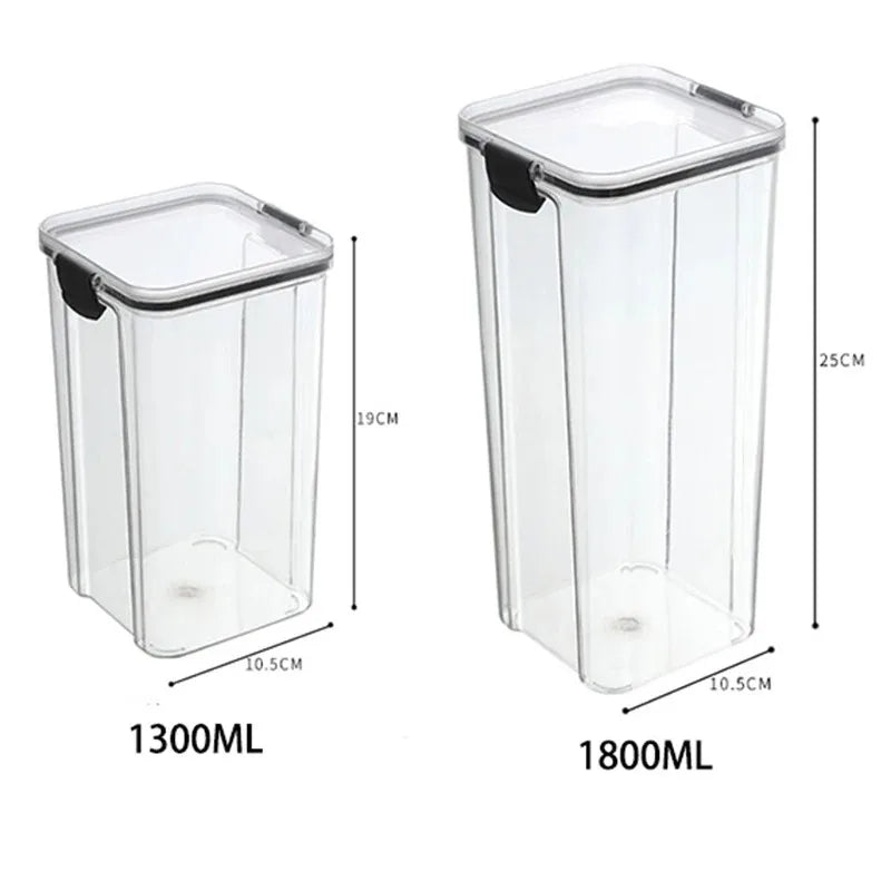 Conjunto 5 potes organizadores para armazenamento de alimentos