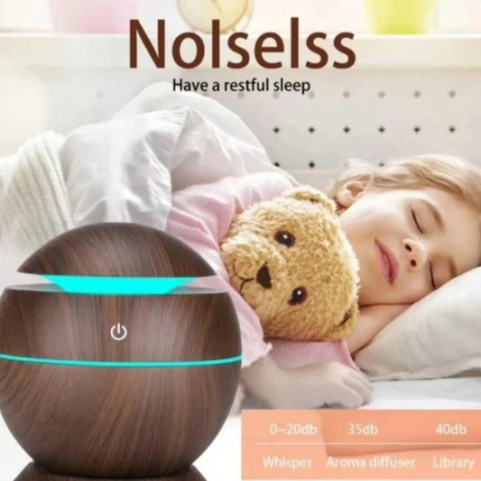 Humidificador de ar de madeira silencioso