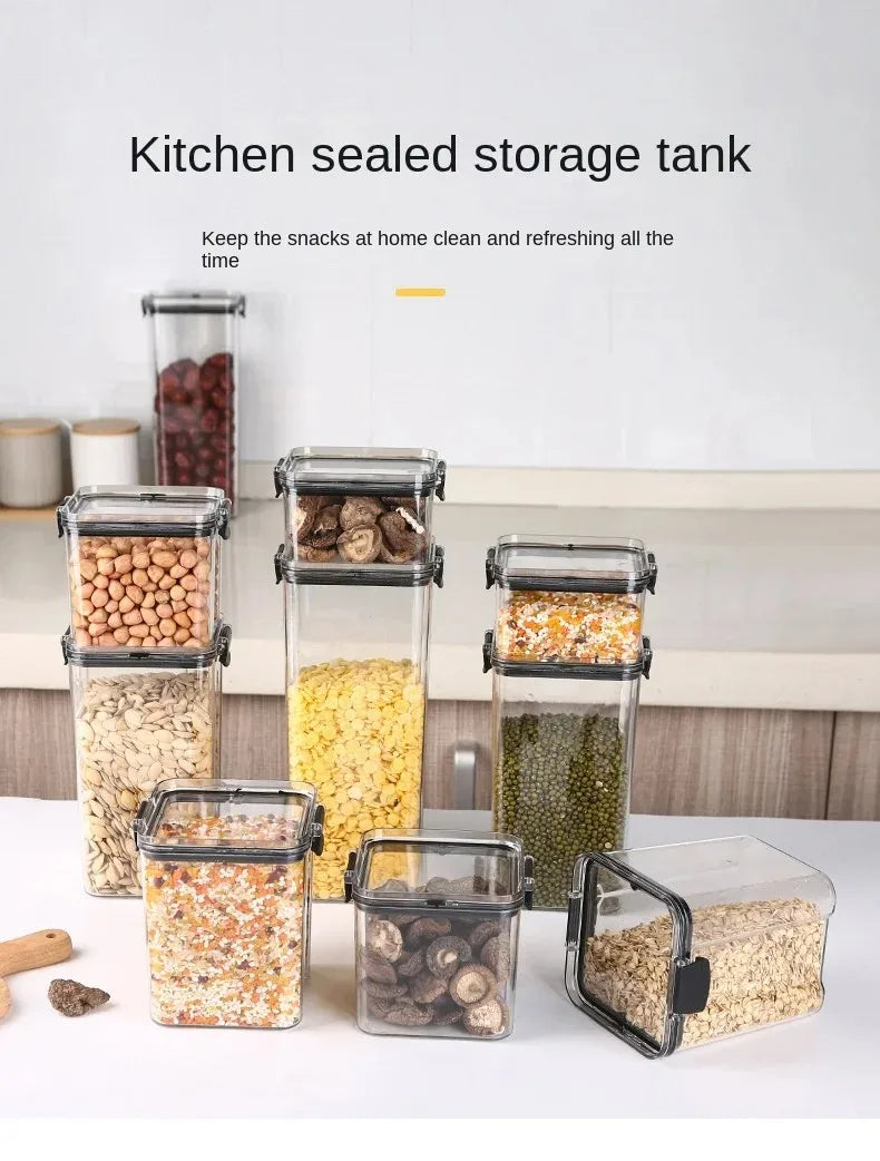 Conjunto 5 potes organizadores para armazenamento de alimentos