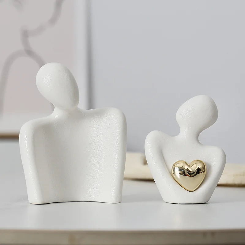 Estátua casal romântico