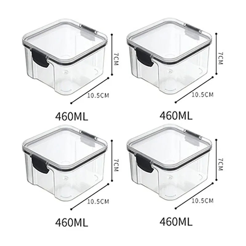 Conjunto 5 potes organizadores para armazenamento de alimentos