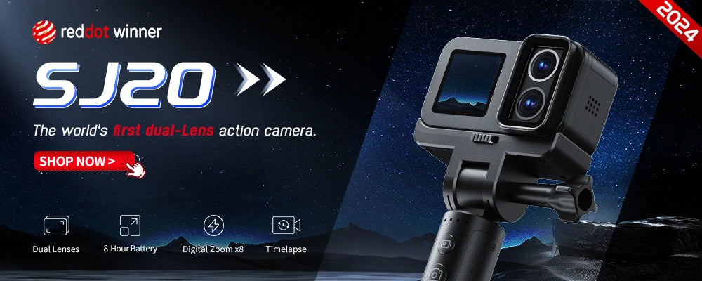 Câmera de ação de bolso 4K FHD
