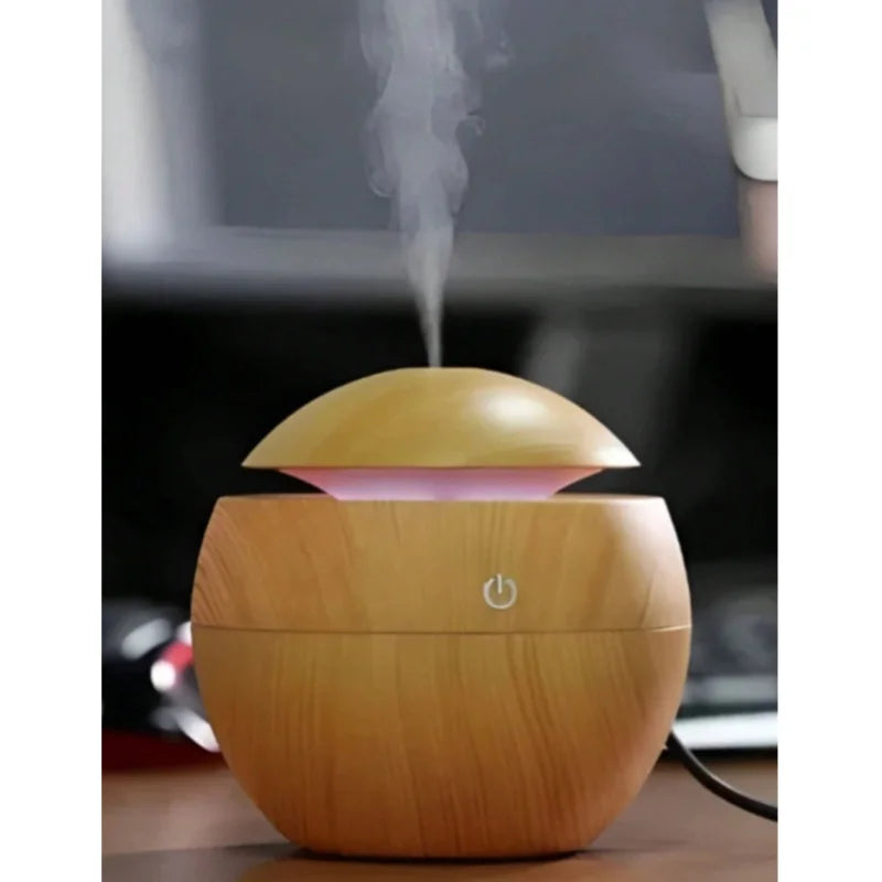 Humidificador de ar de madeira silencioso