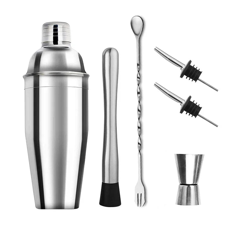 Conjunto de coqueteleira Kit de barman de aço inoxidável Misturador de coquetel