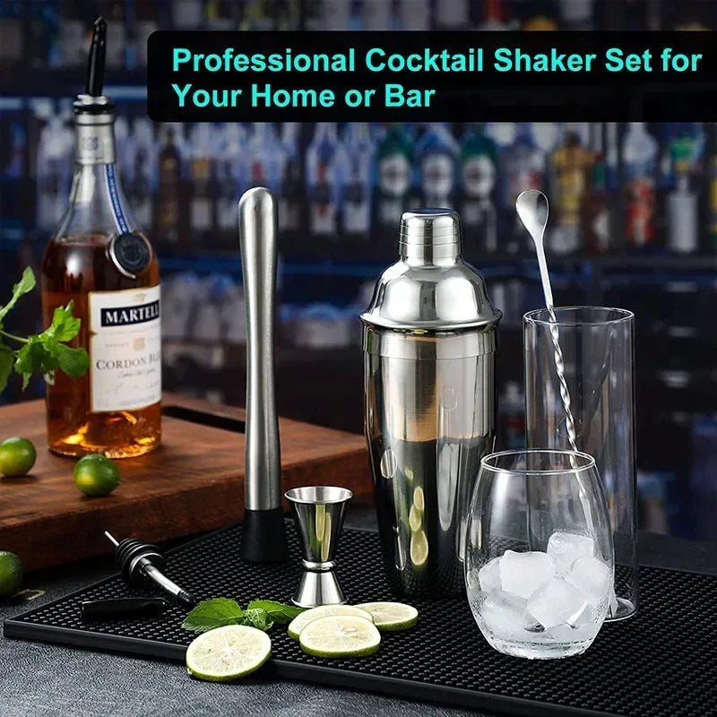 Conjunto de coqueteleira Kit de barman de aço inoxidável Misturador de coquetel