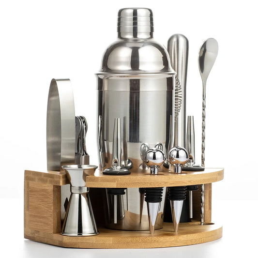 Conjunto de coqueteleira Kit de barman de aço inoxidável Misturador de coquetel