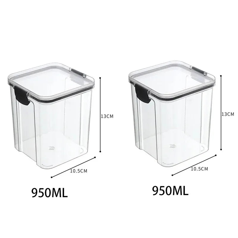 Conjunto 5 potes organizadores para armazenamento de alimentos
