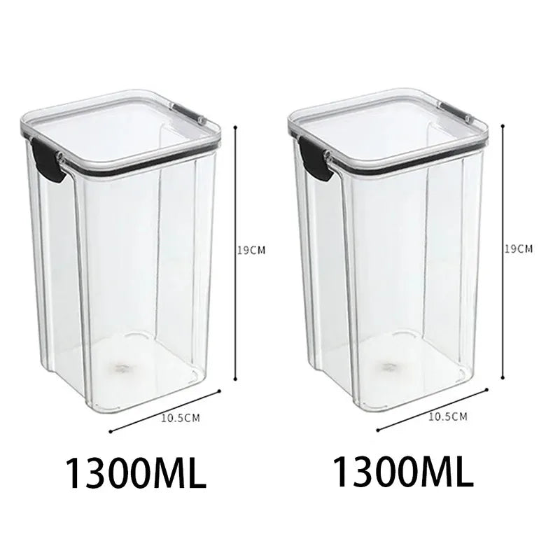 Conjunto 5 potes organizadores para armazenamento de alimentos