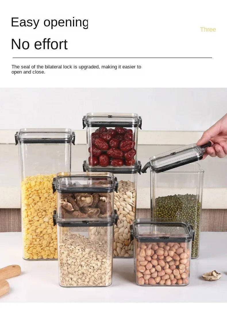 Conjunto 5 potes organizadores para armazenamento de alimentos