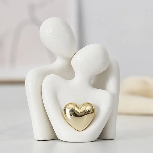 Estátua casal romântico
